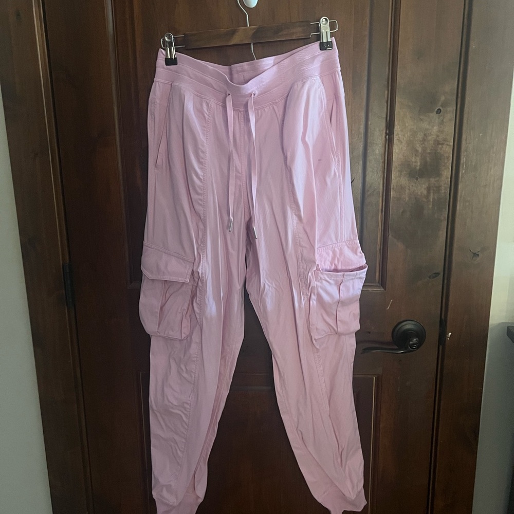 Lululemon Athletica Light Pink Cargo Joggers